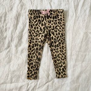 Grayson Mini Leopard Print Ribbed Leggings, size 2T
